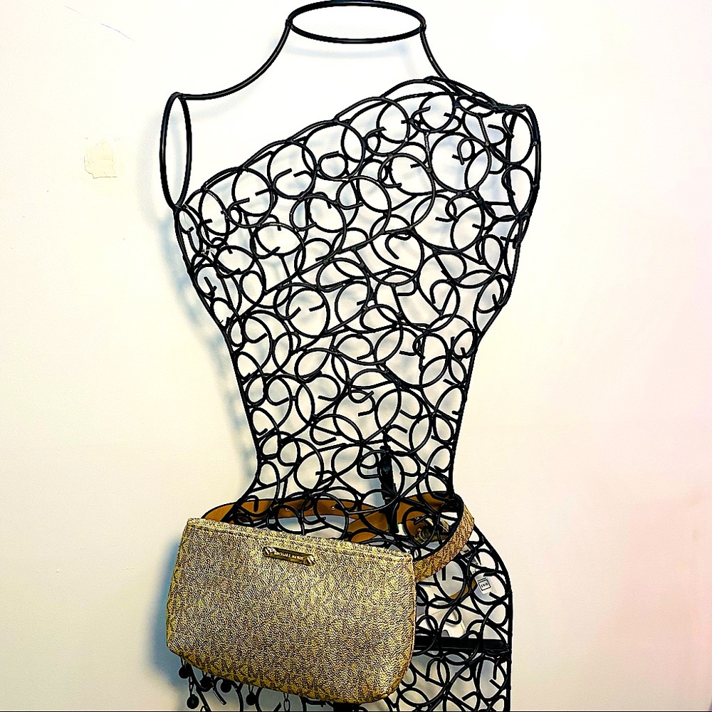 Michael Kors Belt Bag Gold Metallic
